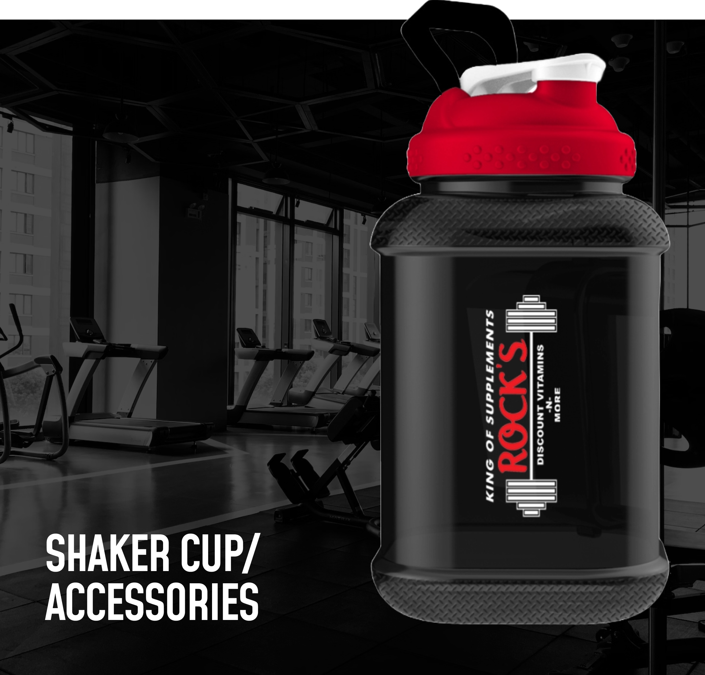 King of Supplements Shaker Cup/Accessories - Discount Vitamins - Gym Equipment